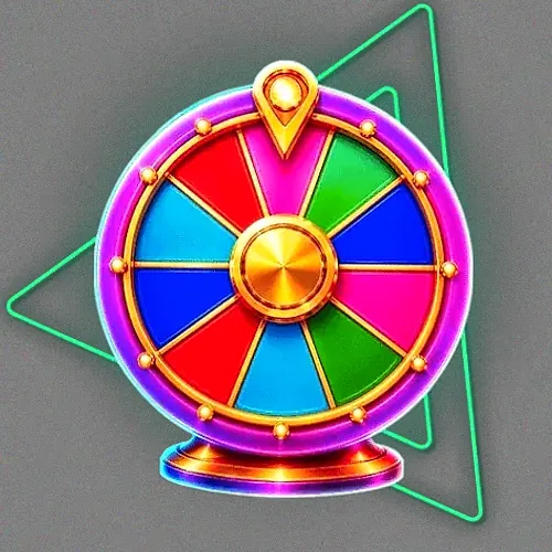 Colourful prize wheel