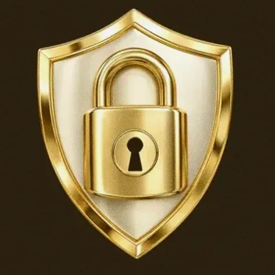 Shield with padlock — Roospin