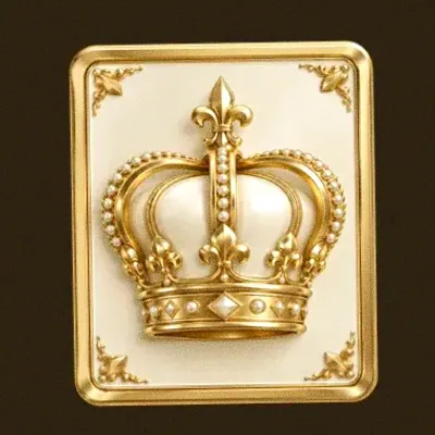 Crown emblem card — Roospin