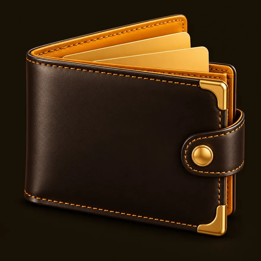 Leather wallet — Roospin